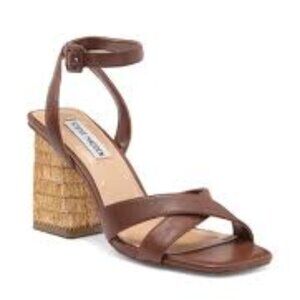 STEVE MADDEN RENLEY BLOCK HEEL ANKLE STRAP SANDALS SIZE 10M BRAND NEW WITH TAGS